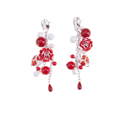 Серьги «Алые розы»