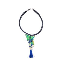 Колье «Летний Эльф» (зеленый, синий)