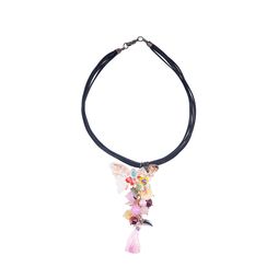 Колье «Летний Эльф» (розовый, белый, желтый)