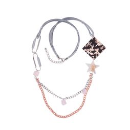 Колье «Мегаполис» (серый. золотой, серебряный)