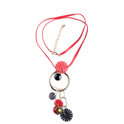 Колье «Мегаполис» (красный, черный, золотой)