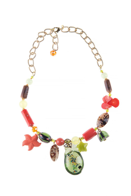 Колье «Чудеса рябинового лета»