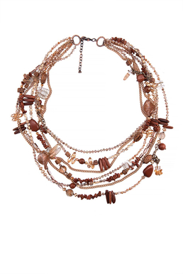 Колье «Бронзовые искры»