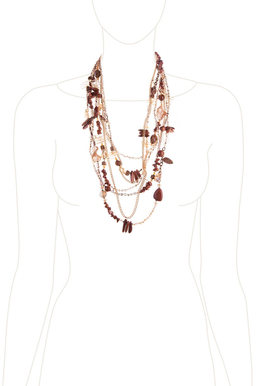 Колье «Бронзовые искры»