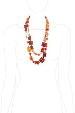 Бусы «Золотая хохлома»