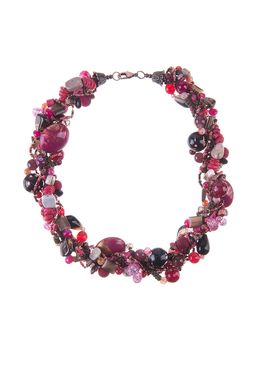 Колье «Малиновая фантазия»