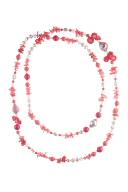 Бусы «Коралловый рассвет»