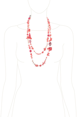 Бусы «Коралловый рассвет»