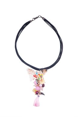 Колье «Летний Эльф» (розовый, белый, желтый)