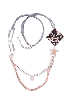 Колье «Мегаполис» (серый. золотой, серебряный)