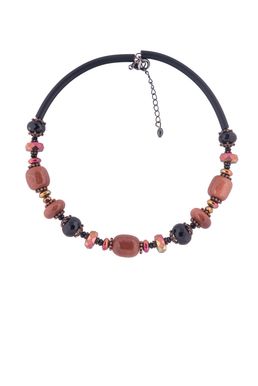 Колье-гривна «Рондо» (черный, синий)