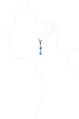 Серьги «Бирюзовая ночь»