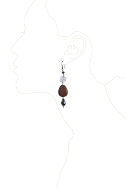 Серьги "Зимняя акварель"