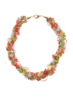 Колье "Рябиновое лето"