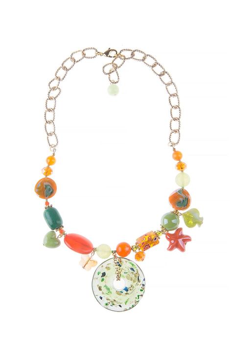 Колье «Рябиновое лето»