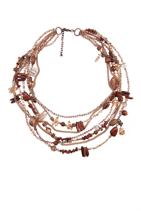 Колье «Бронзовые искры»