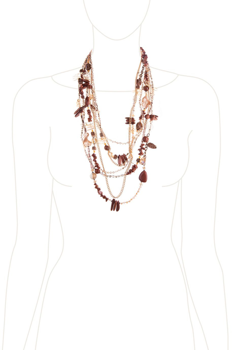 Колье «Бронзовые искры»