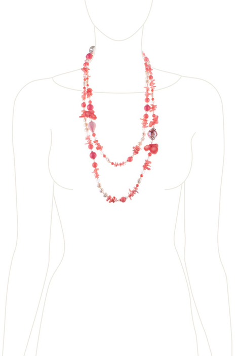 Бусы «Коралловый рассвет»