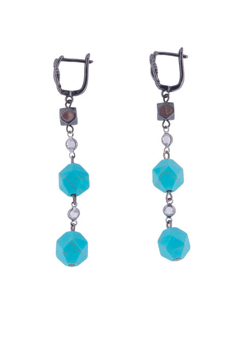 Серьги «Бирюзовая ночь»