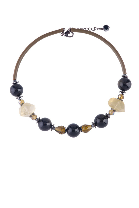 Колье-гривна «Рондо» (фиолетовый, черный)