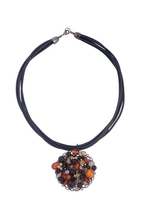 Колье «Янтарная ночь»