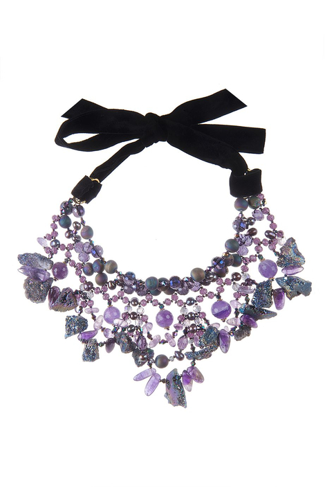 Колье «Бархат Аметистовой ночи»