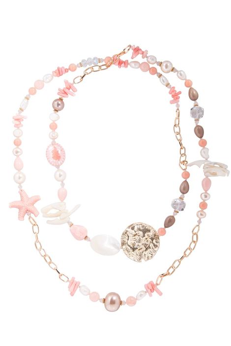 Бусы «Утро в перламутровой лагуне»