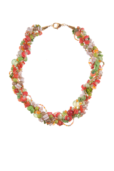 Колье "Рябиновое лето"